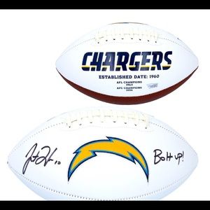 Justin Herbert Autographed Ball